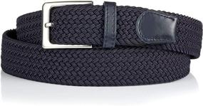 img 3 attached to 👔 Medium Men's Elastic Braided Stretch Accessories - BSLLNEK