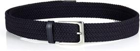 img 2 attached to 👔 Medium Men's Elastic Braided Stretch Accessories - BSLLNEK