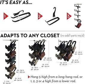 img 3 attached to 👢 Rachael Ray-Featured Boot Butler Boot Rack - Organize Your Closet Floor with Hanging Boot Storage - Effortless Assembly & Durable Construction - 5-Pair Hanger Organizer & Shaper/Tree