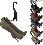 👢 rachael ray-featured boot butler boot rack - organize your closet floor with hanging boot storage - effortless assembly & durable construction - 5-pair hanger organizer & shaper/tree логотип