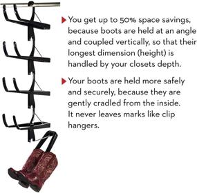 img 2 attached to 👢 Rachael Ray-Featured Boot Butler Boot Rack - Organize Your Closet Floor with Hanging Boot Storage - Effortless Assembly & Durable Construction - 5-Pair Hanger Organizer & Shaper/Tree