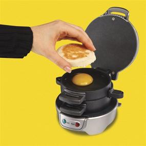 img 2 attached to Hamilton Beach 25478 Breakfast Sandwich Maker: Time-saving Silver Kitchen Appliance