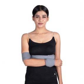 img 4 attached to 🤕 Shoulder Immobilizer Brace - Youth Shoulder Stabilizer Compression Support for Rotator Cuff Surgery, WC Shoulder Support Sling, Left-Right Arm Sling - Size 5 (46"-52")