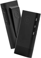 🎧 auris amplify portable hi-fi bluetooth adapter receiver with 32bit dac amp, ldac, aptx hd, aptx, aac, clip & 3.5mm aux output - black logo