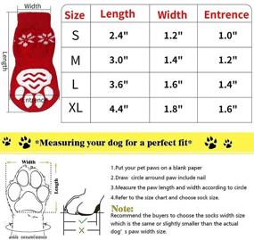 img 1 attached to Hellopet Booties Snowman Non Slip Adjustable