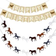 birthday garland bunting decoration pre assembled logo