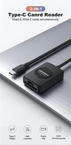 img 3 attached to 📸 SNANSHI USB C SD Card Reader: 2-in-1 USB C SDXC, SDHC, Micro SDXC, Micro SDHC Card Reader - UHS-I Compatible