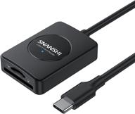 📸 snanshi usb c sd card reader: 2-in-1 usb c sdxc, sdhc, micro sdxc, micro sdhc card reader - uhs-i compatible logo