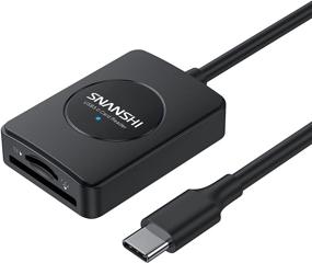 img 4 attached to 📸 SNANSHI USB C SD Card Reader: 2-in-1 USB C SDXC, SDHC, Micro SDXC, Micro SDHC Card Reader - UHS-I Compatible