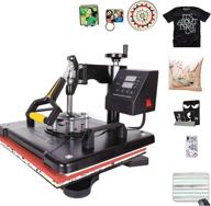 🔥 co-z 110v 5 in 1 heat press: your ultimate multifunction sublimation combo machine for t-shirts, mugs, hats, plates, caps, and mouse pads (12x15 inches) logo