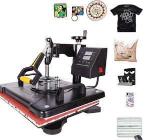 img 4 attached to 🔥 CO-Z 110V 5 in 1 Heat Press: Your Ultimate Multifunction Sublimation Combo Machine for T-Shirts, Mugs, Hats, Plates, Caps, and Mouse Pads (12x15 inches)