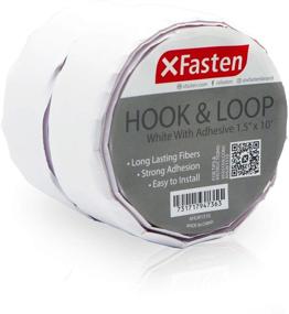 img 4 attached to 👥 White XFasten Adhesive Hook and Loop Tape - 1.5-Inch x 10-Foot Double-Sided Sticky Back Tape for Textile, Tools, and Gardening Beds