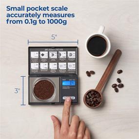 img 2 attached to 📏 Compact AWS Series Digital Pocket Weight Scale - 1kg x 0.1g, Black (AWS-1KG-BLK)