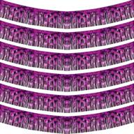 feet inch purple fringe garland логотип