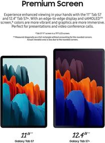 img 2 attached to Samsung Galaxy Tab S7+ (5G Tablet) LTE/WiFi Mystic Black 128GB 2020 Model US Version & Warranty SM-T978UZKAVZW for Verizon