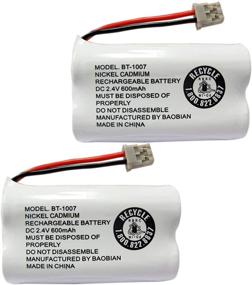 img 4 attached to 🔋 BAOBIAN BT-1007 BBTY0651101 Cordless Phone Battery - Compatible with Uniden BT1007, BT904, BT1015, BBTY0460001, BBTY0510001, BBTY0624001, BBTY0700001 - Panasonic HHR-P506, HHR-P506A - Pack of 2
