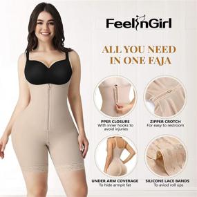 img 2 attached to Feelingirl Trainer Shapewear Control Hi Waist Women's Clothing for Lingerie, Sleep & Lounge