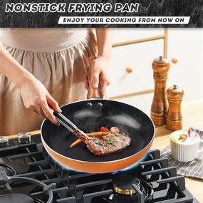img 1 attached to Aluminum Cookware Nonstick Ceramic Stockpot Kitchen & Dining