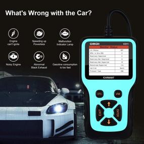 img 1 attached to 🚗 ICARMAINT Car OBD2 Code Reader: Enhanced Engine Fault Code Reader & Diagnostic Scanner for Clearing Fault Codes and Checking Engine/Battery/Exhaust System