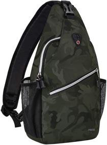 img 4 attached to 🎒 MOSISO Camo Backpack: Convertible Crossbody Shoulder Bag for Stylish Convenience