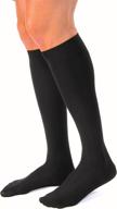 🧦 black small jobst formen casual compression socks - 15-20 mmhg knee high логотип