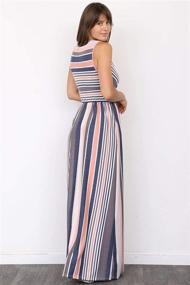 img 2 attached to Éloges Stripe Surplice Sleeveless Charcoal Women's Clothing