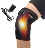 🔥 chiliki heated knee brace wrap support, knee pad for hot and cold therapy pain relief, stiffness, meniscus tear, arthritis, strains – fits knee, calf, leg, and arm area for men and women логотип