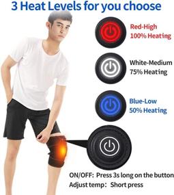 img 3 attached to 🔥 CHILIKI Heated Knee Brace Wrap Support, Knee Pad for Hot and Cold Therapy Pain Relief, Stiffness, Meniscus Tear, Arthritis, Strains – Fits Knee, Calf, Leg, and Arm Area for Men and Women