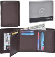 💼 timeless style: valenchi genuine leather trifold vintage wallet logo