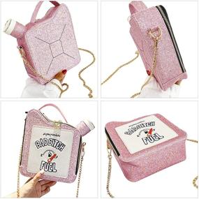 img 1 attached to WOG2008 Gasoline Shoulder Embroidered Handbag Women's Handbags & Wallets for Crossbody Bags