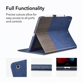 img 2 attached to 📱 ESR iPad Case 9th Gen 2021/8th Gen 2020/7th Gen 2019 – Folio Case with Auto Sleep/Wake & Pencil Holder