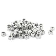 🔩 pack of 50 m3x0.5mm self-locking nylon insert hex lock nuts – zinc plated – uxcell a15072100ux0300 (50pcs) logo