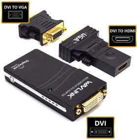 img 2 attached to 🖥️ Универсальный адаптер видео графики Wavlink USB 2.0 к DVI/HDM/IVGA: поддерживает подключение 6 мониторов до 1920 x 1080@60Гц для Windows, Chrome OS, Android 5.0+.