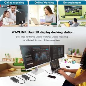 img 1 attached to 🖥️ Универсальный адаптер видео графики Wavlink USB 2.0 к DVI/HDM/IVGA: поддерживает подключение 6 мониторов до 1920 x 1080@60Гц для Windows, Chrome OS, Android 5.0+.