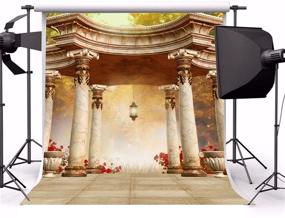 img 3 attached to 💒 LFEEY 8x8ft Vintage Marble Columns Wedding Garden Pavilion Backdrop - Royal Gloriette Noble Gazebo Arbor - Classic Kiosk Chic Pillar Decor Photography Background - Bride Photo Studio Props Vinyl Banner