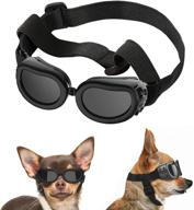 🐶 lewondr small dog sunglasses uv protection goggles - christmas decorations eye wear with adjustable strap | waterproof pet sun glasses for dogs | windproof anti-fog glasses for pet eye protection логотип