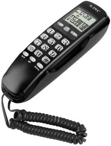 img 3 attached to Expandable Corded Phone with Call Screening, LCD Display & Incoming Caller ID Handsets - Ideal for Home, Office, Hotel Telephone System (Black)