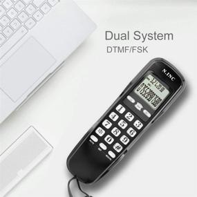 img 1 attached to Expandable Corded Phone with Call Screening, LCD Display & Incoming Caller ID Handsets - Ideal for Home, Office, Hotel Telephone System (Black)