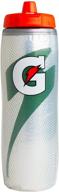 🥤 gatorade 30oz silver insulated squeeze bottle - bpa free, dual-wall insulation for optimal performance логотип