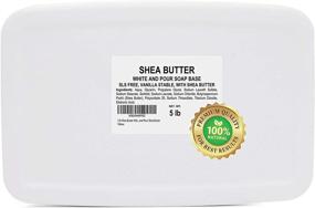 img 4 attached to 🧼 Premium 5 lb Melt and Pour Shea Butter Soap Base - All Natural White Glycerin Soap Base for Soap Making