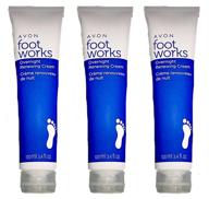 👣 lot of 3 foot works overnight renewing foot creams logo