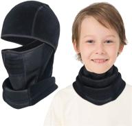 girls winter balaclava - windproof and warm for cold weather logo
