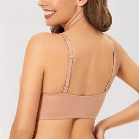 img 2 attached to DOBREVA Womens Wirefree Bralette Longline