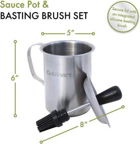 img 1 attached to 🍳 Cuisinart CBP-116 Sauce Pot and Brush Set for Basting