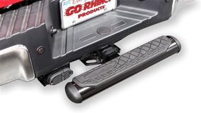 img 3 attached to 🔝 Go Rhino! 460B Black 4" Oval HitchStep: Top-notch Accessory for 2" Receivers