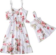 👗 yaffi sleeveless spaghetti strapless girls' clothing: trendy matching dresses for every occasion logo