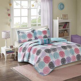 img 3 attached to MI ZONE Coverlet Bedspread Decorative Bedding for Kids' Bedding