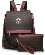 👜 secure and stylish women's handbag: mkp anti-theft rucksack backpack with integrated wallet logo