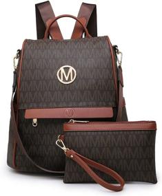 img 4 attached to 👜 Secure and Stylish Women's Handbag: MKP Anti-Theft Rucksack Backpack with Integrated Wallet