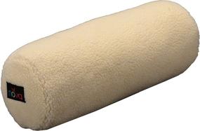 img 4 attached to NOVA Neck, Back & Under Leg Roll Pillow: Travel Cervical Bolster with Removable & Washable Soft Fleece Cover